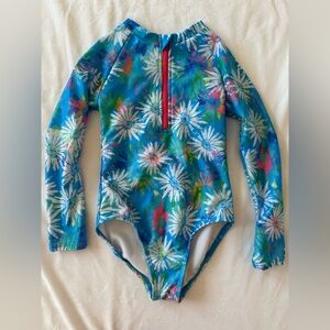 Cat and Jack, Girls Long Sleeve One Piece Swimsuit, Size XS (4/5)